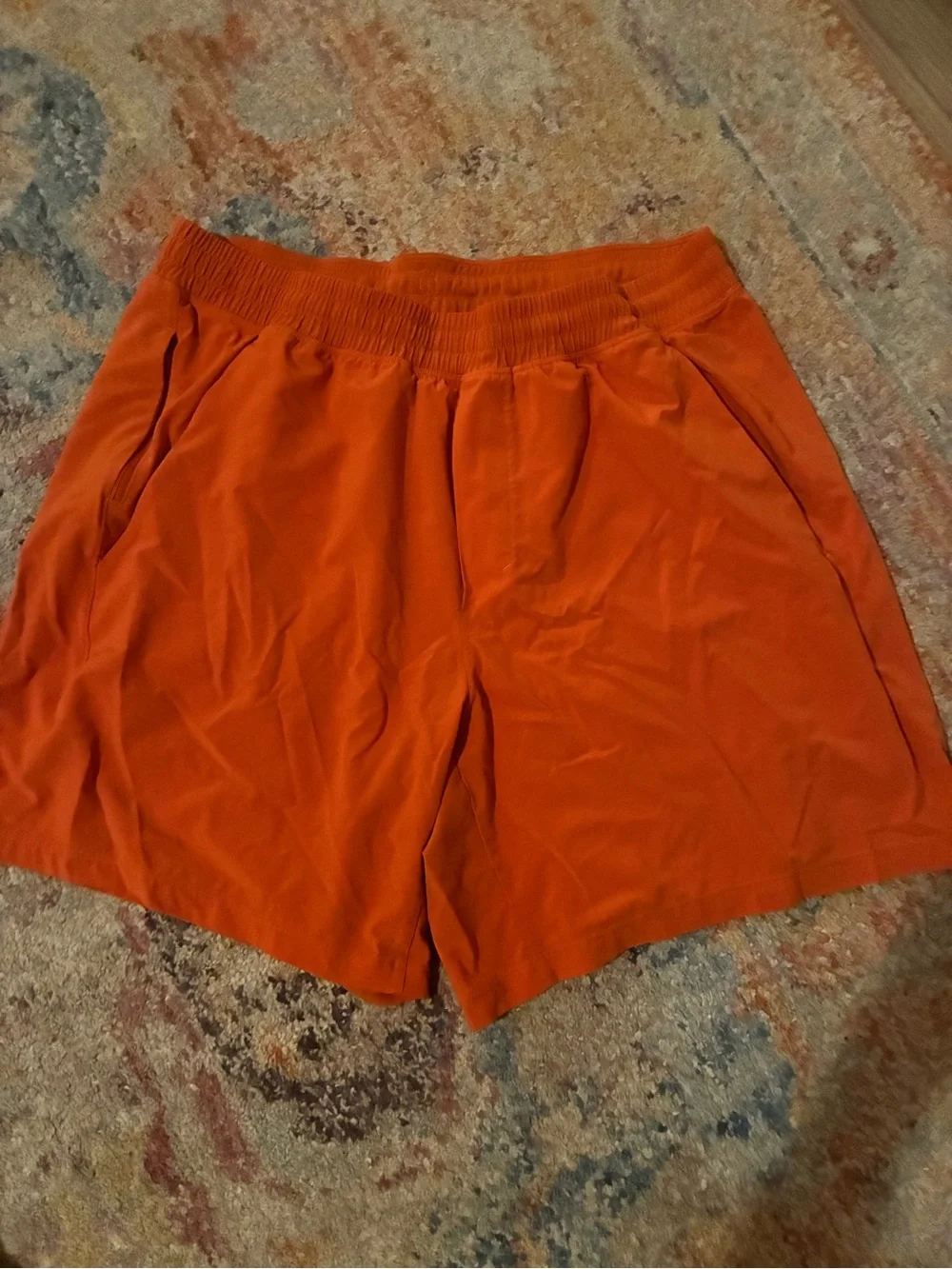 Lululemon pace breaker liner less 7 inch XL Orange Performance Shorts